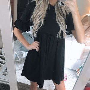 Black babydoll dress